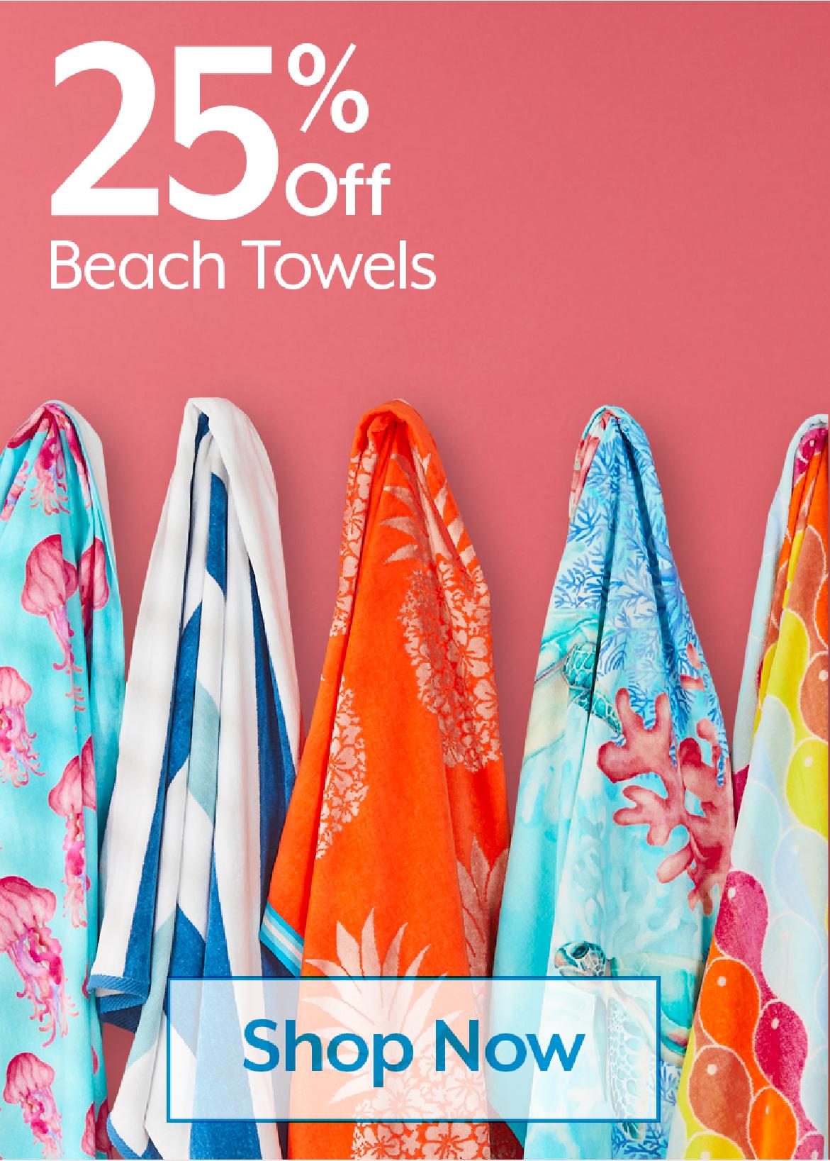 Starting at $14 Beach towels