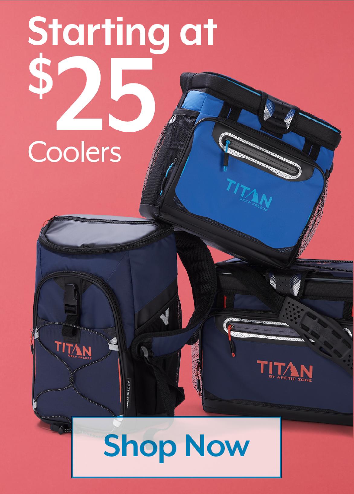 STARTING AT $25 Coolers